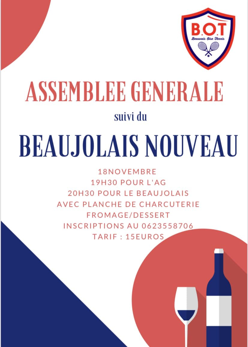 [ Évènement ] Assemblée Générale / Beaujolais Nouveau